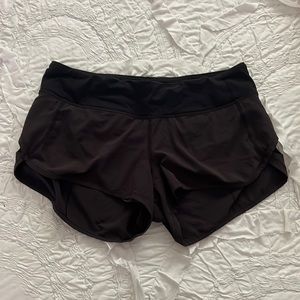 Lululemon speed up short black size 6